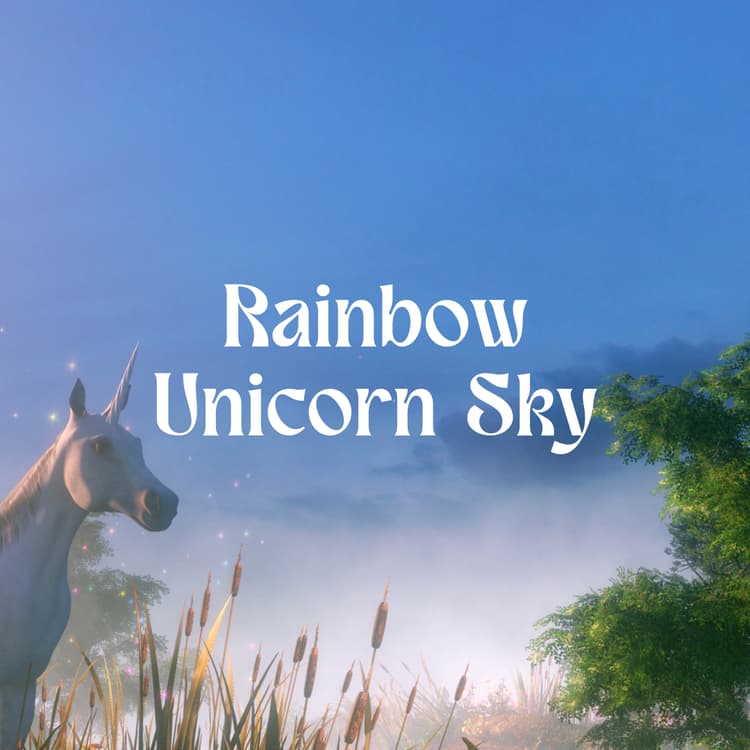 Rainbow Unicorn Sky Perfume Bottle