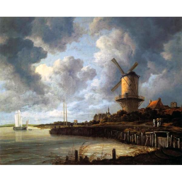 The Windmill at Wijk bij Duurstede (Ruisdael) Perfume Bottle