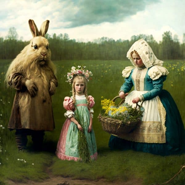 Easter Grass Perfume Bottle