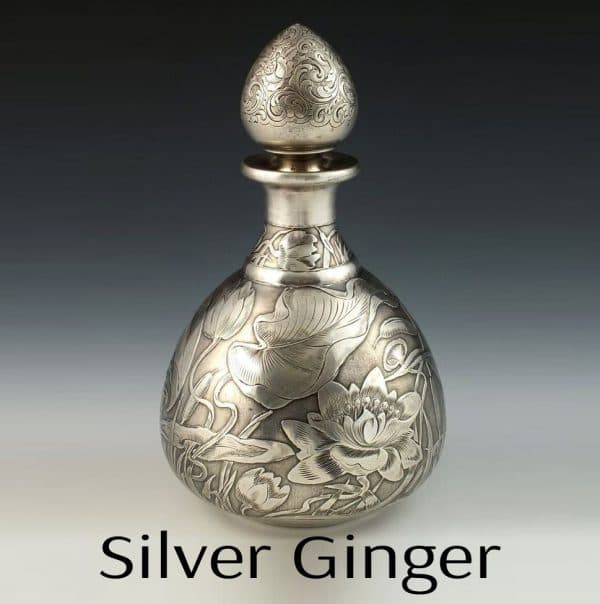 Silver Ginger Perfume Bottle