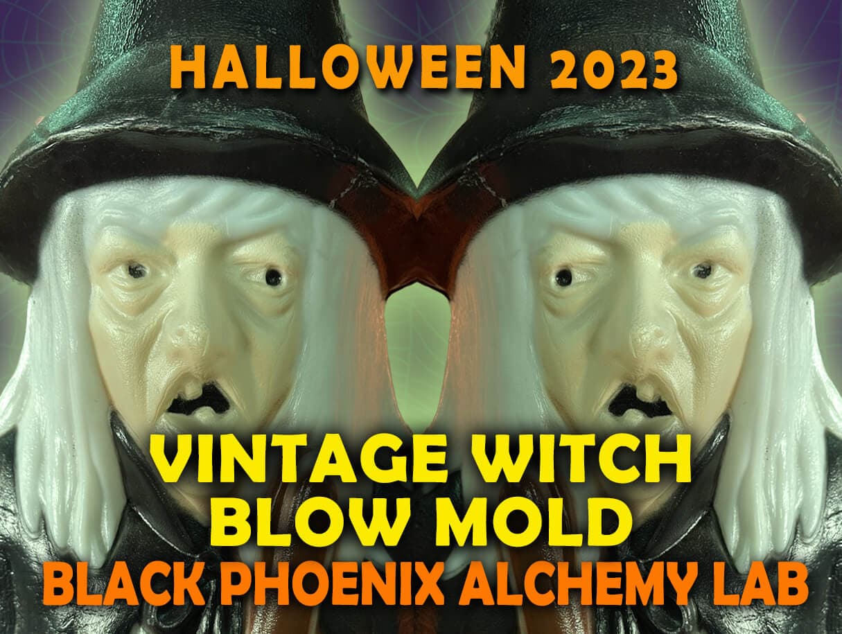 Vintage Witch Blow Mold Perfume Bottle