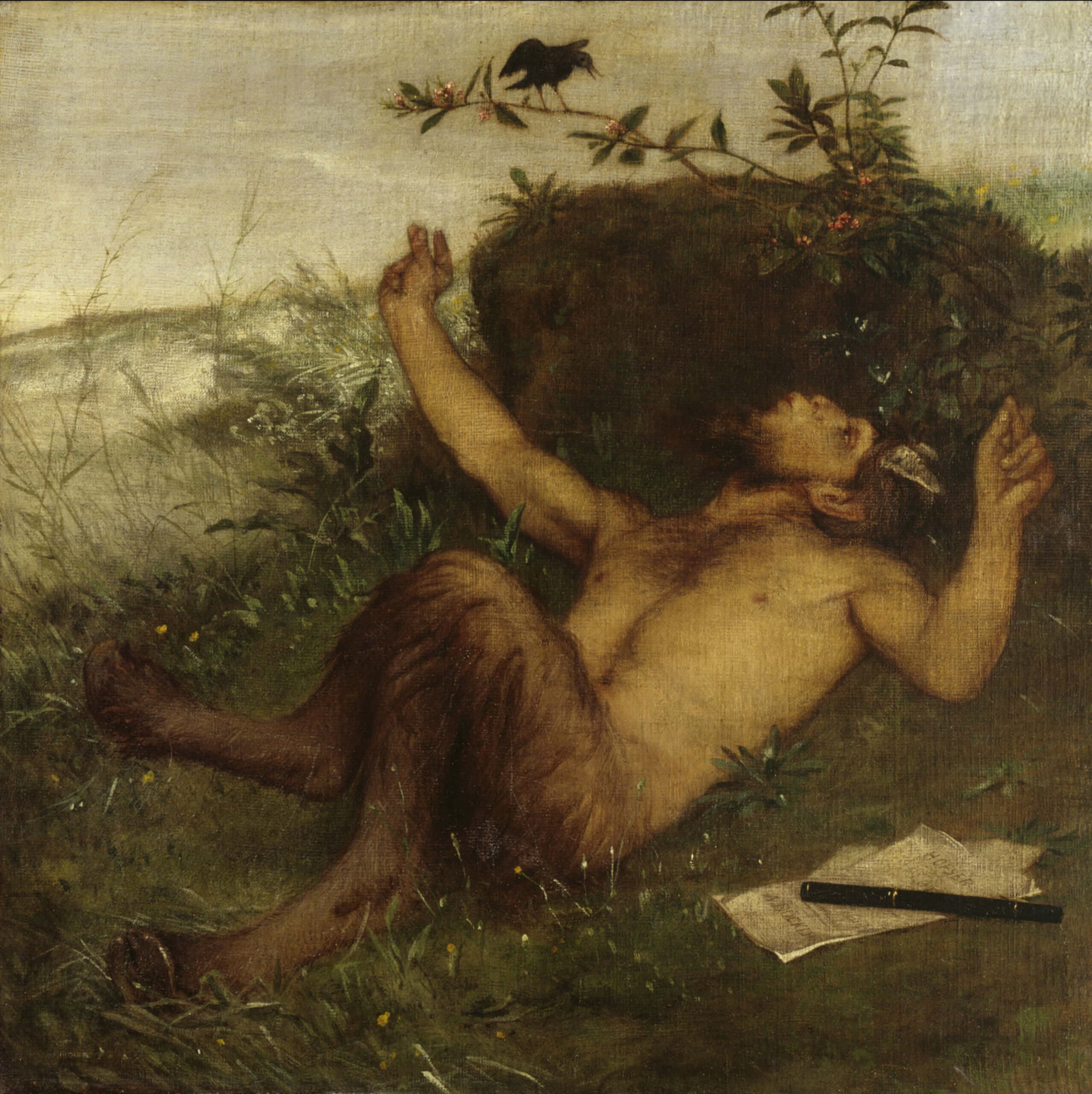 Faun Einer Amsel Zupfeifend Perfume Bottle