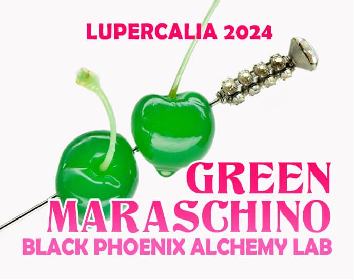 Green Maraschino Perfume Bottle