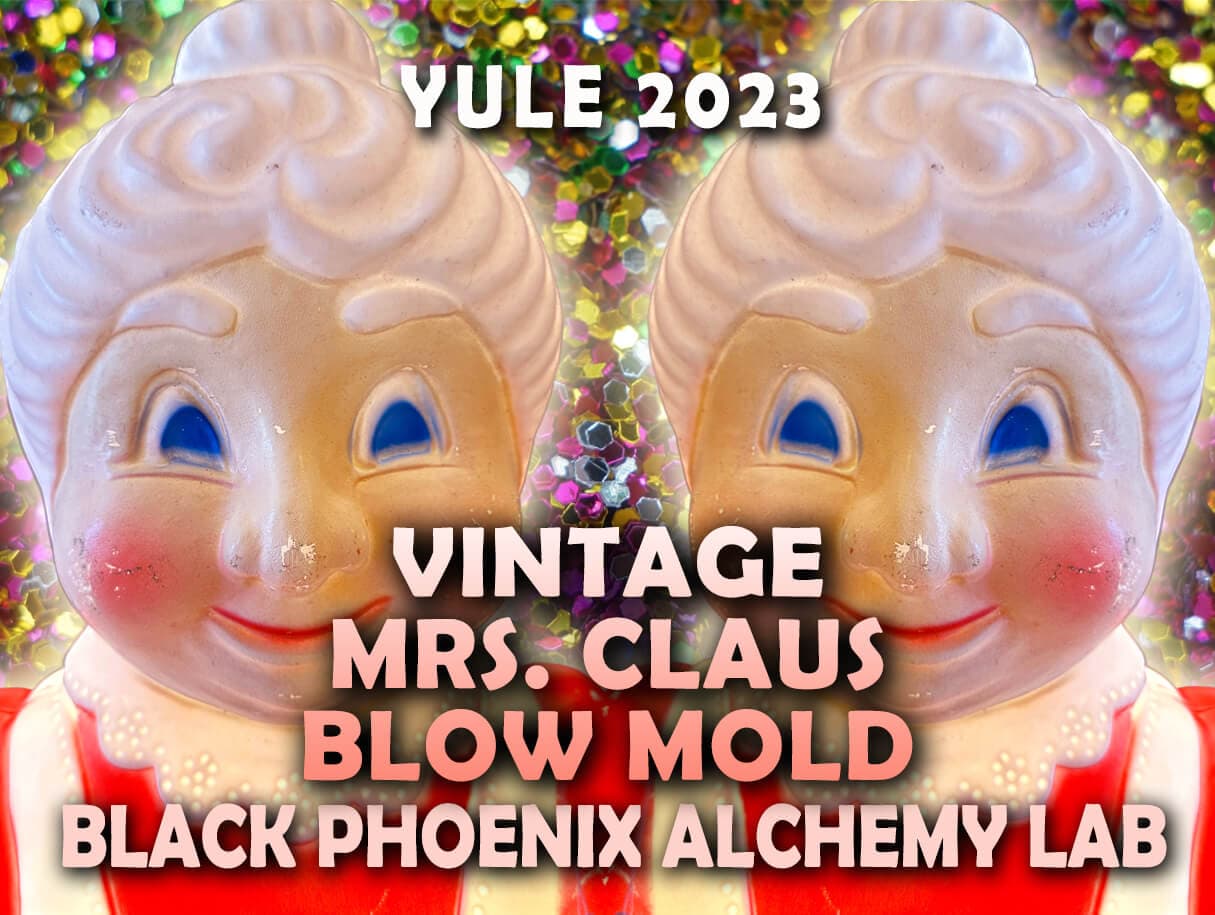 Vintage Mrs. Clause Blow Mold Perfume Bottle