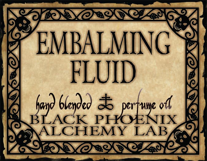 Embalming Fluid Perfume Bottle