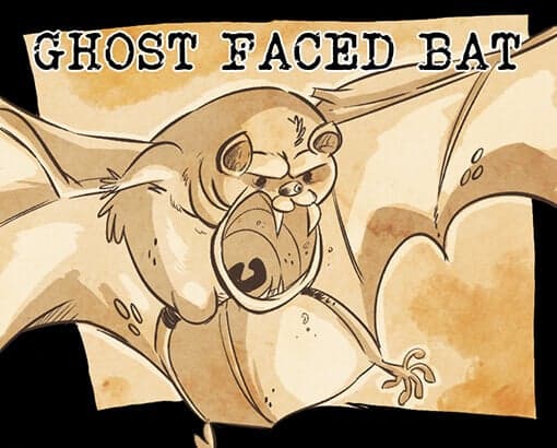 Ghost Faced Bat Perfume Bottle