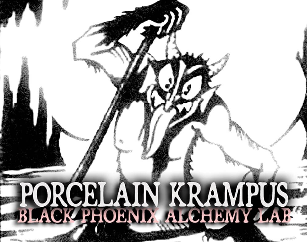 Porcelain Krampus Perfume Bottle