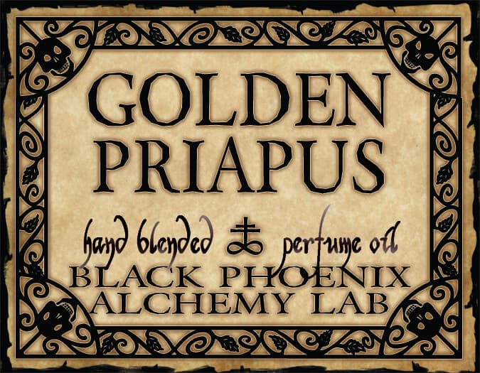 Golden Priapus Perfume Bottle