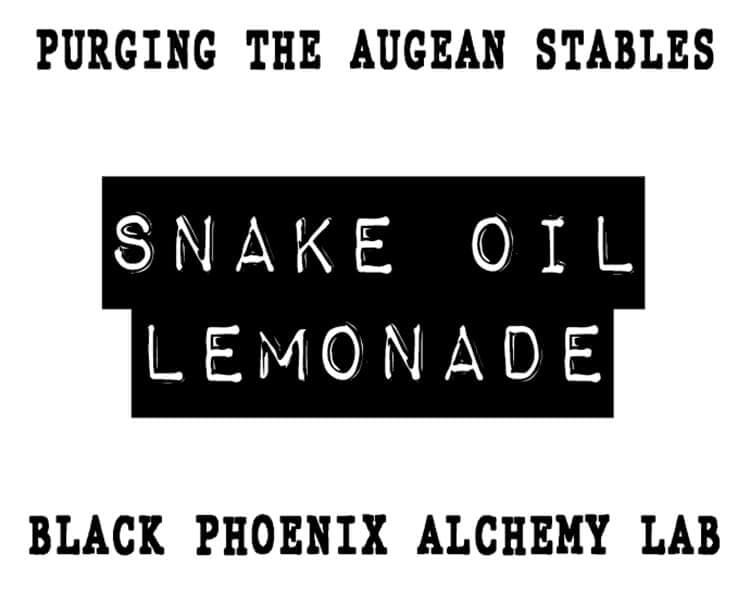 Snake Oil Lemonade Perfume Bottle