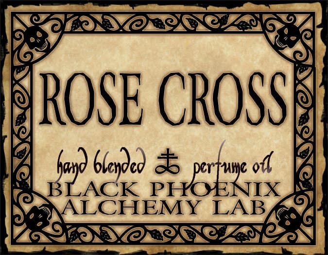 Rose Cross Perfume Bottle