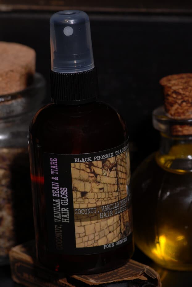 Coconut, Vanilla Bean, & Tiare Hair Gloss Perfume Bottle