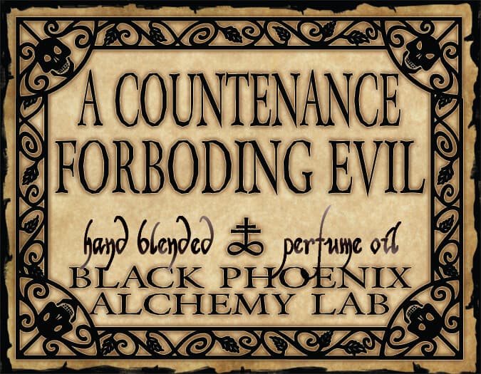 A Countenance Foreboding Evil Perfume Bottle