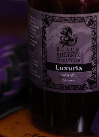 Luxuria Bath Oil Perfume Bottle