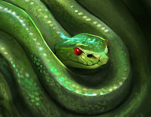 Green Tree Viper Perfume Bottle