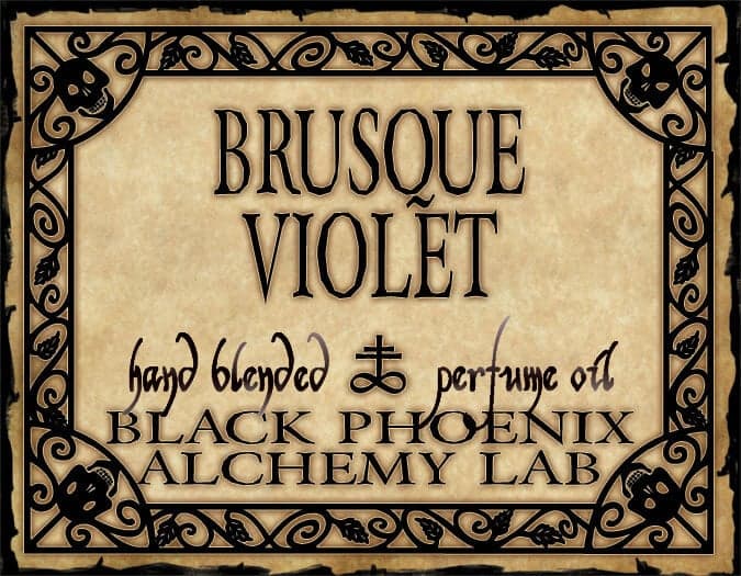 Brusque Violet Perfume Bottle