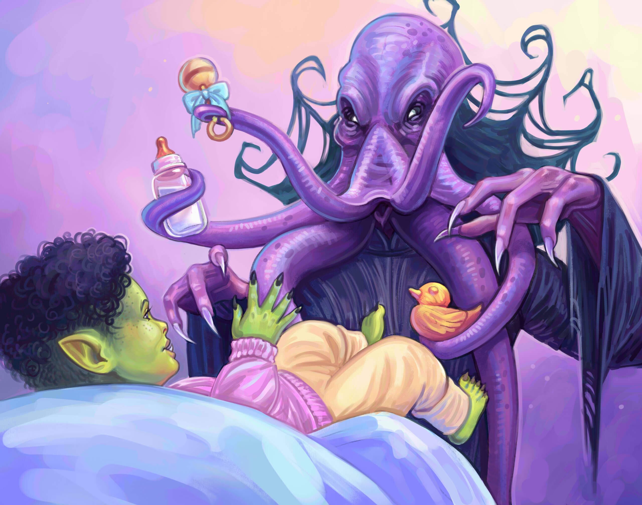 Illithid Nanny Perfume Bottle