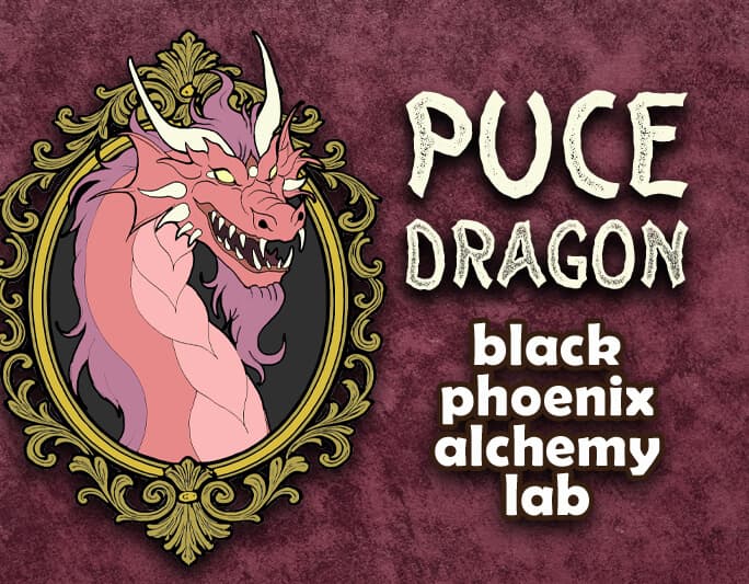 Puce Dragon Perfume Bottle