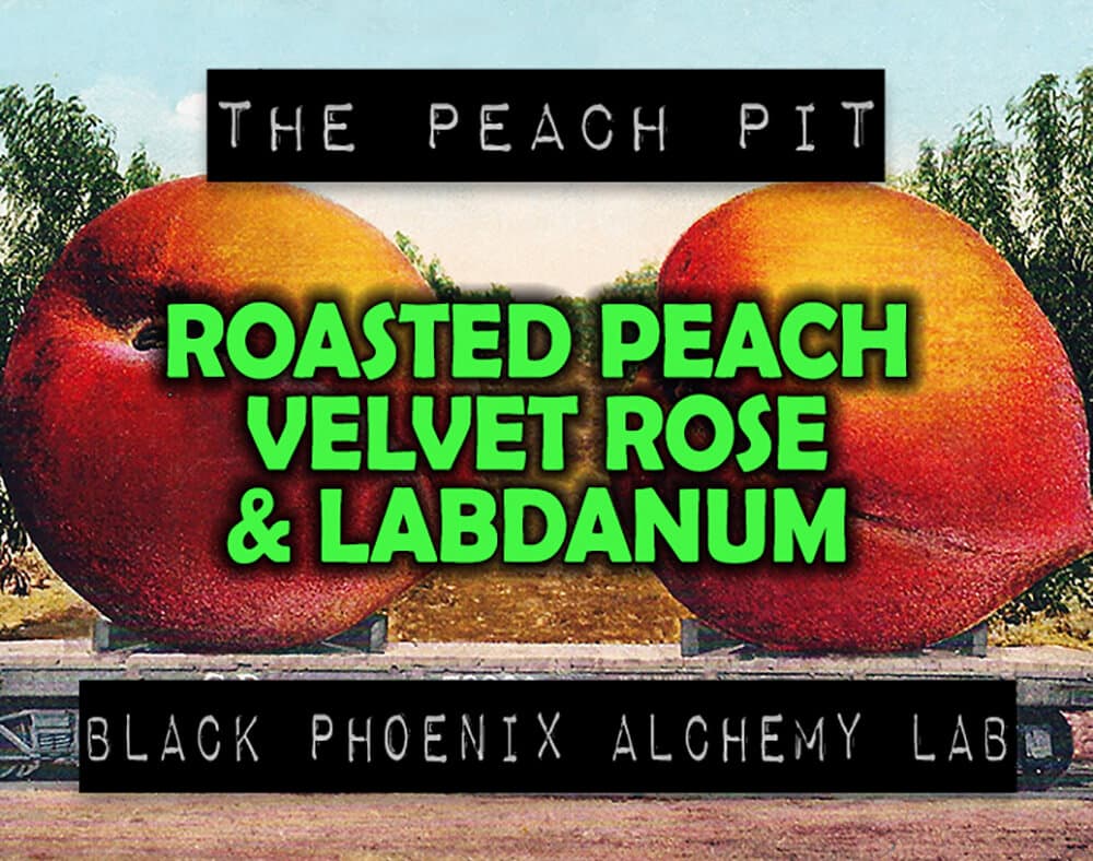 Roasted Peach, Velvet Rose, and Labdanum Perfume Bottle