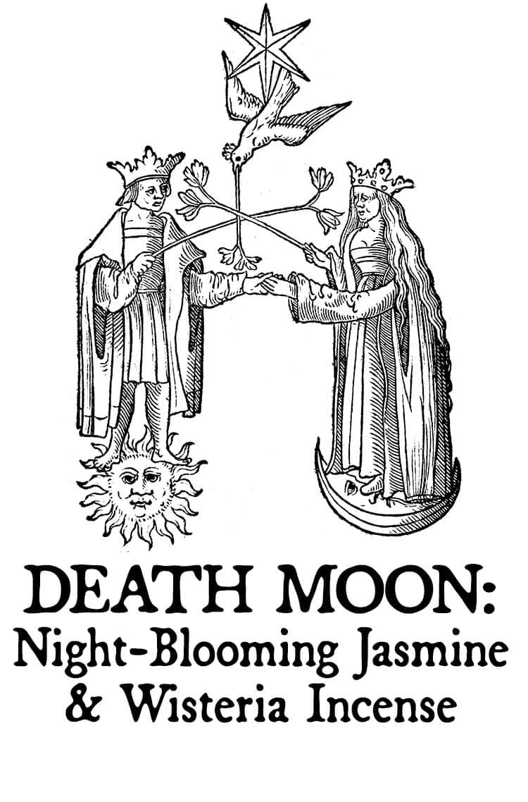 Death Moon: Night-blooming Jasmine and Wisteria Incense Perfume Bottle