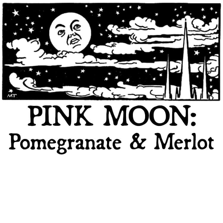 Pink Moon: Pomegranate and Merlot Perfume Bottle