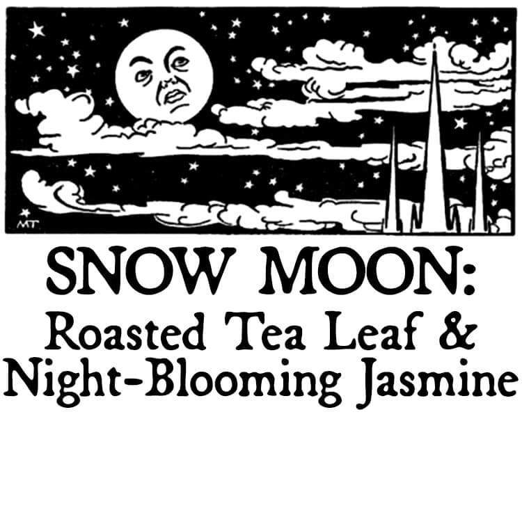 Snow Moon: Roasted Tea Leaf and Night-blooming Jasmine Perfume Bottle