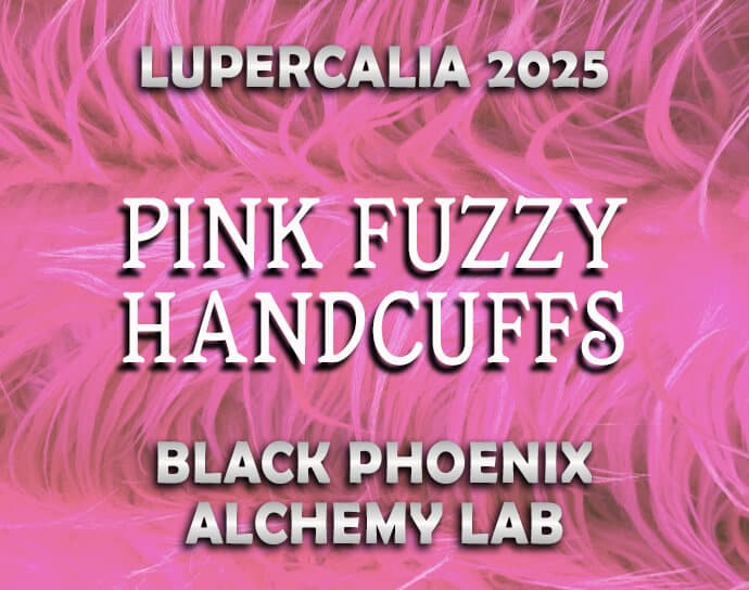 Pink Fuzzy Handcuffs Perfume Bottle