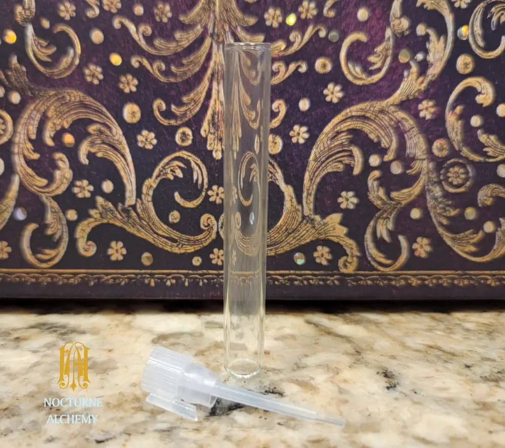 Heliotrope Crystalline Perfume Bottle