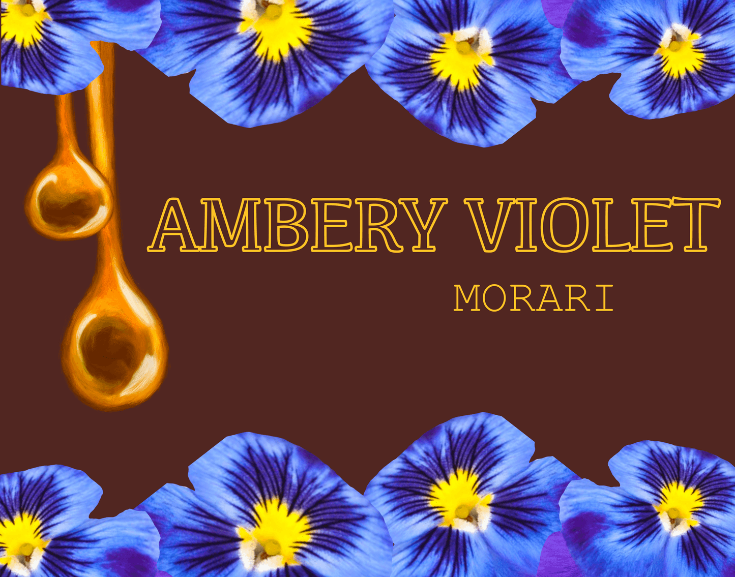 Ambery Violet - Violet, Heliotrope, Amber Perfume Bottle