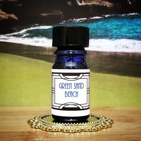 Green Sand Beach by Nui Cobalt Designs