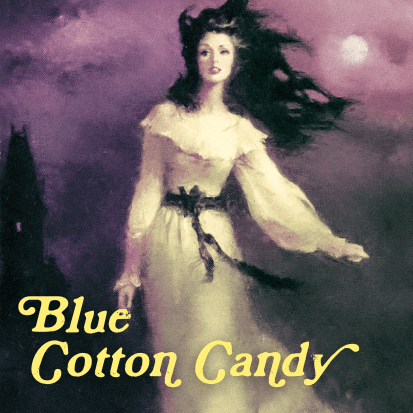 Blue Cotton Candy Perfume Bottle