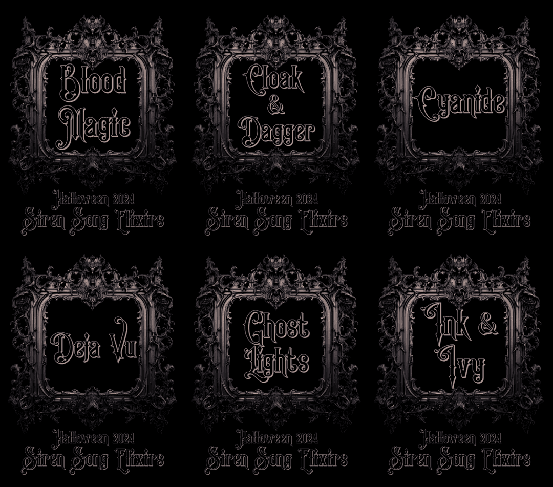 Halloween 2024 Perfume Collection by Siren Song Elixirs