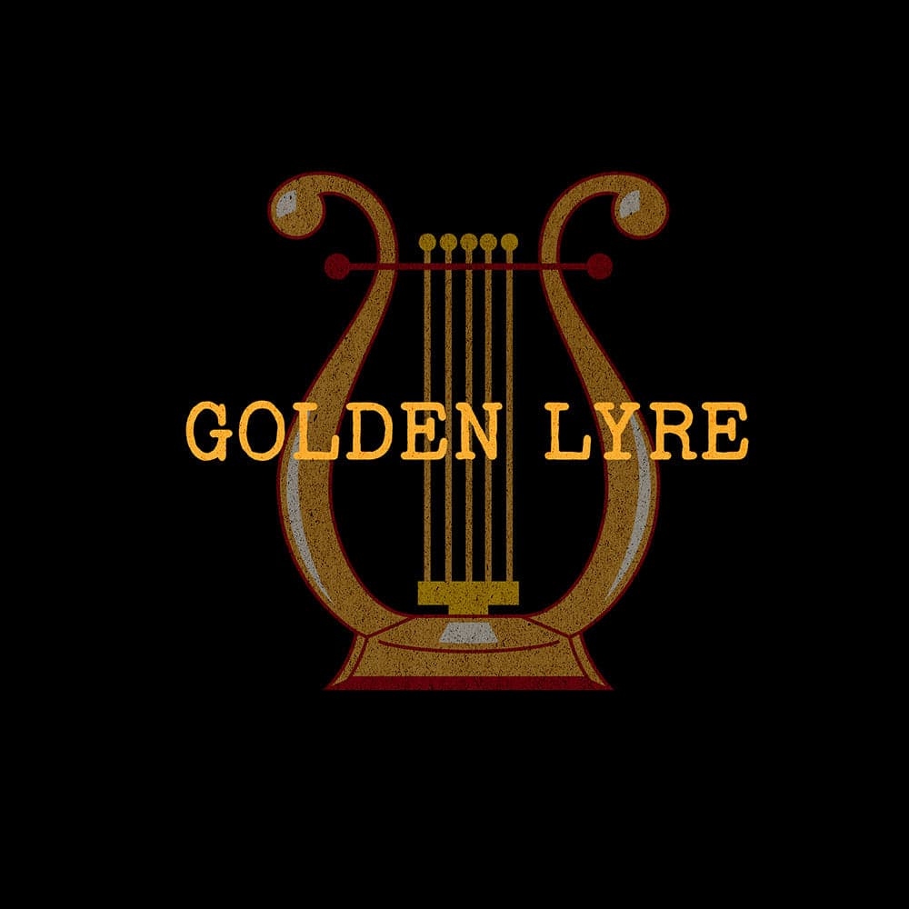 Golden Lyre Perfume Bottle