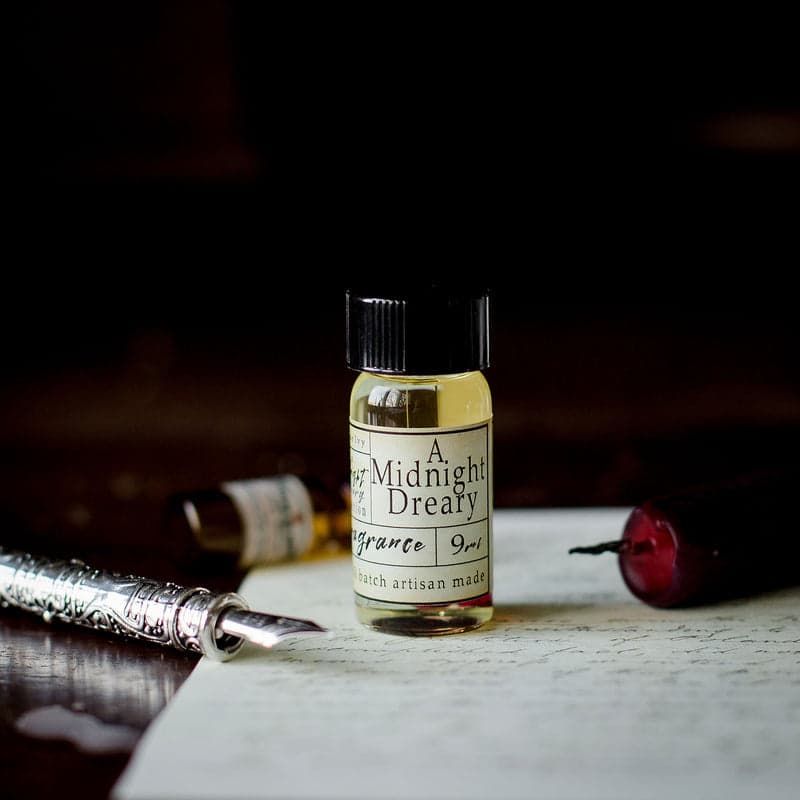 A Midnight Dreary Poison Bottles Perfume Bottle