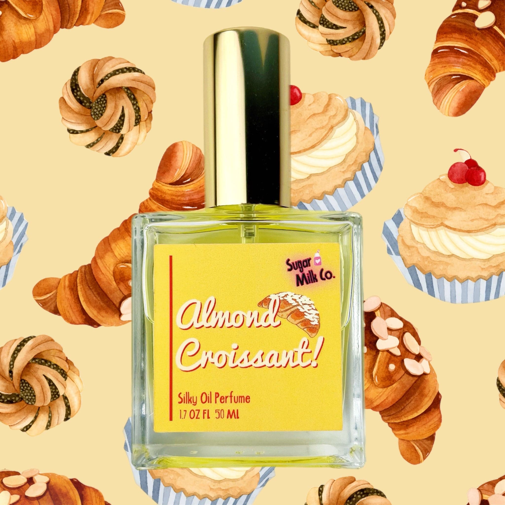 Almond Croissant Perfume Oil Perfume Bottle