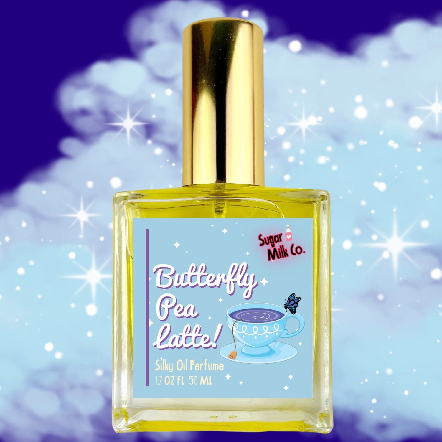 Butterfly Pea Latte Perfume Oil by Sugar Milk Company