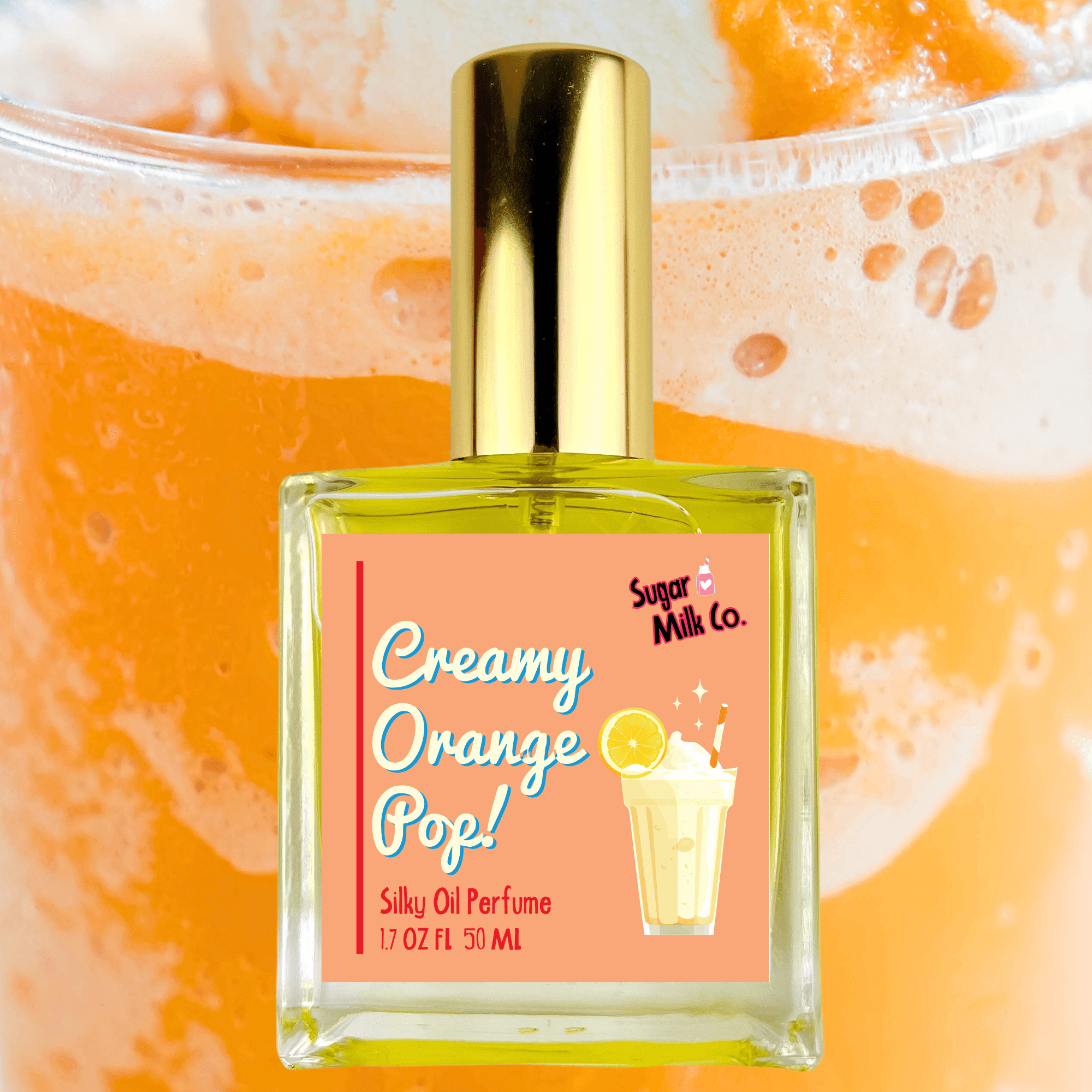 Creamy Orange Pop Perfume Oil Perfume Bottle