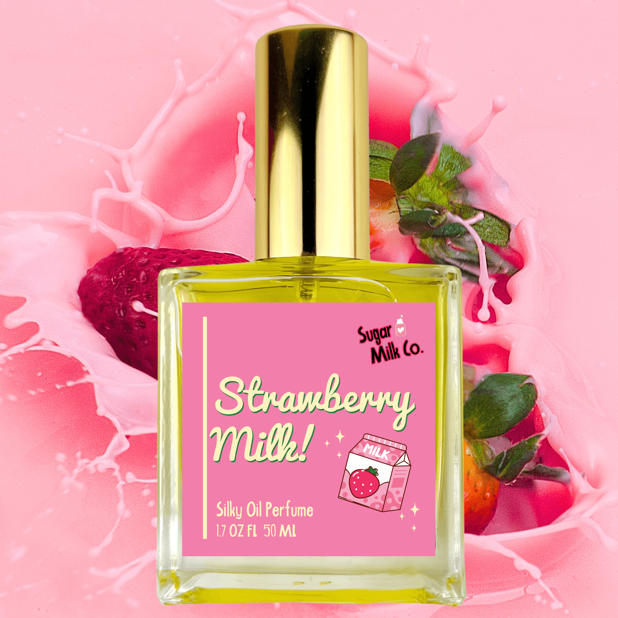 Strawberry Milk Perfume Oil by Sugar Milk Company
