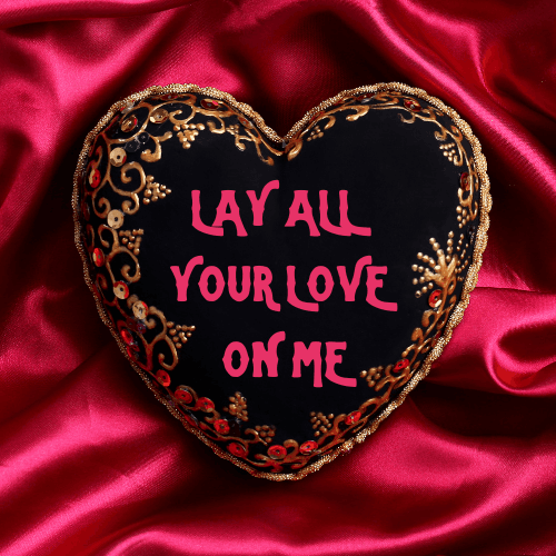 Lay All Your Love On Me Perfume Bottle