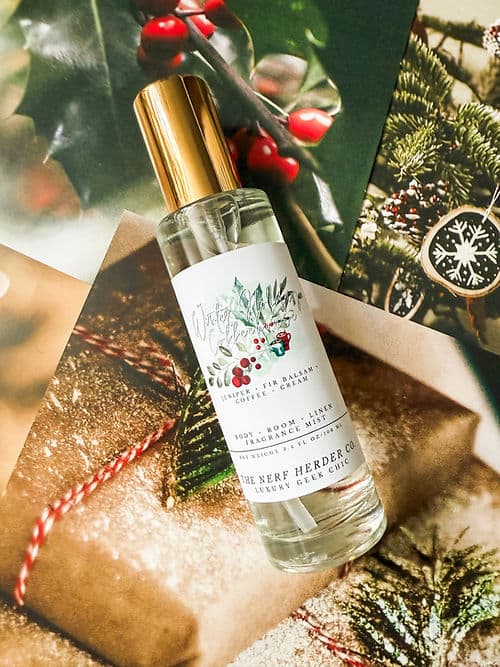 Winter Holiday Coffeeshop Perfume Bottle