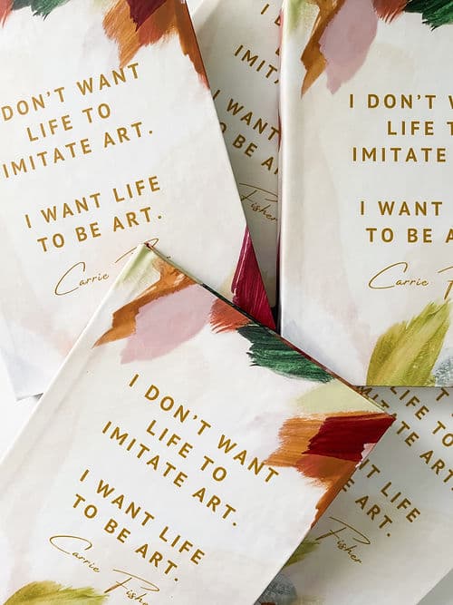 Notebook | I Want Life To Be Art Perfume Bottle