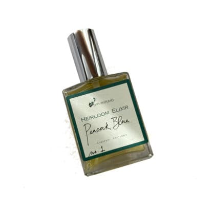Peacock Blue Perfume Bottle