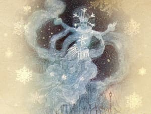 White Snow Queen Perfume Bottle