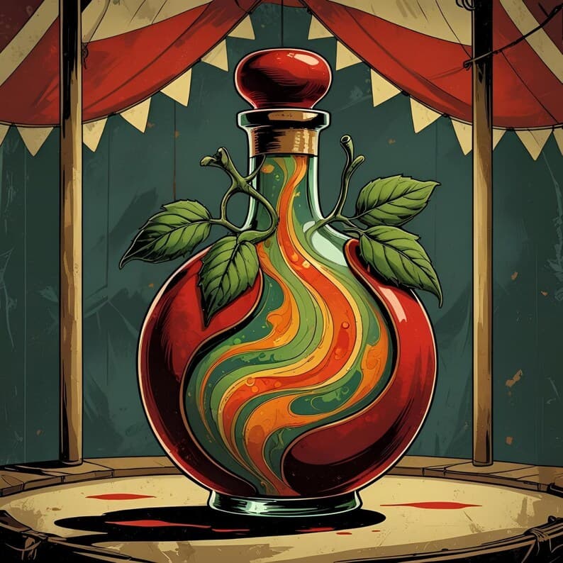 Heirloom Tomato Leaf Elixir Perfume Bottle