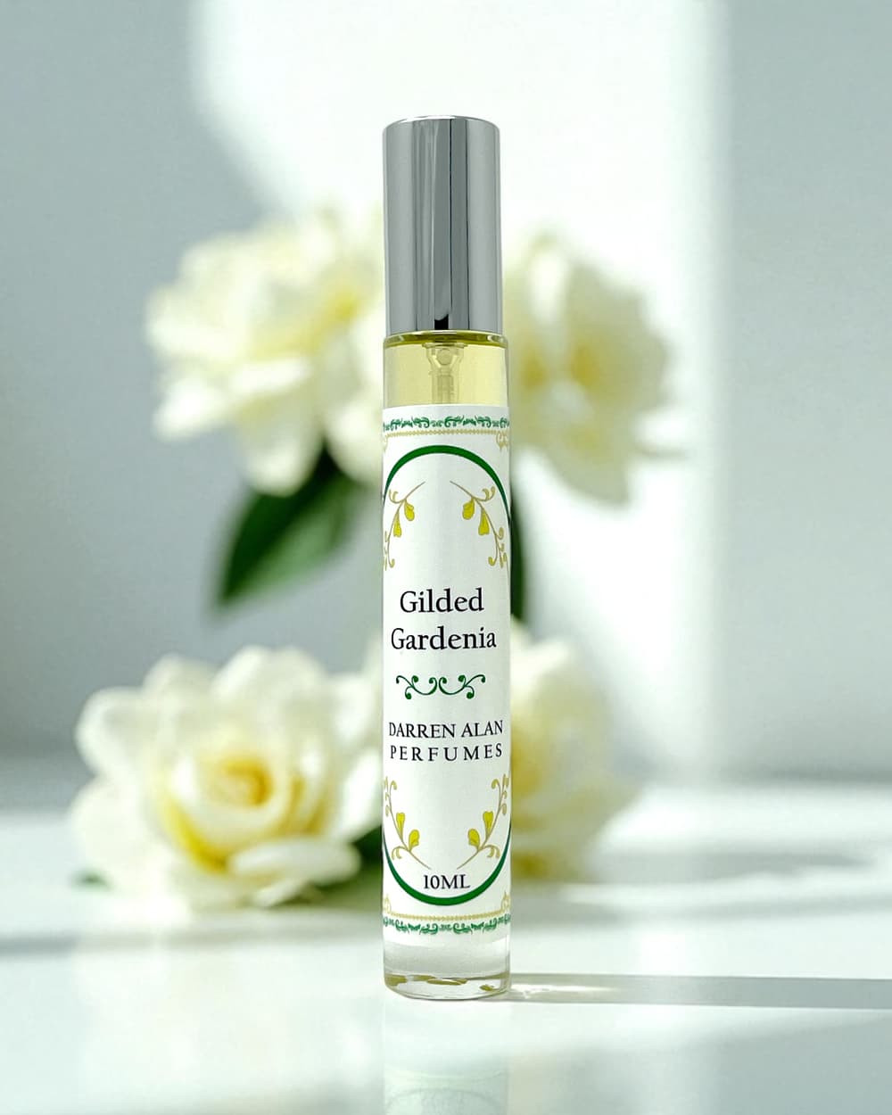 Gilded Gardenia Perfume Bottle