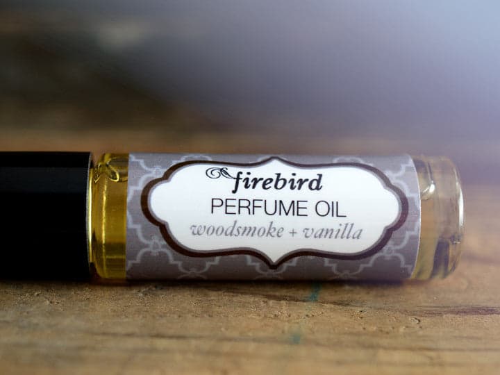 Woodsmoke & Vanilla Perfume Bottle