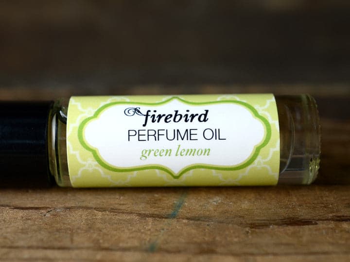 Green Lemon Perfume Bottle