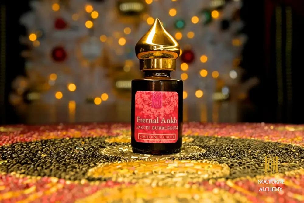 Eternal Ankh Pastel Aqua Perfume Bottle