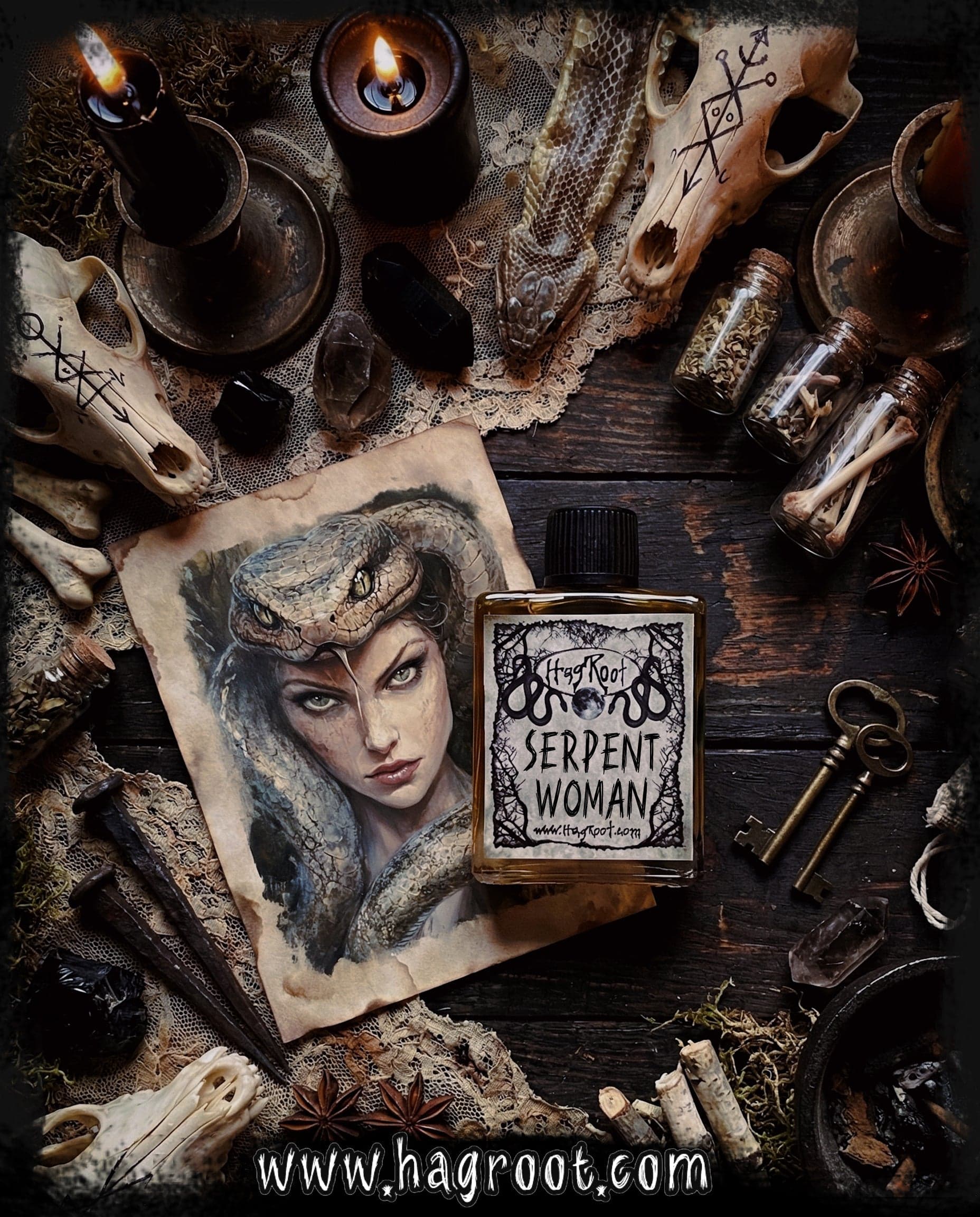 Serpent Woman Perfume Bottle