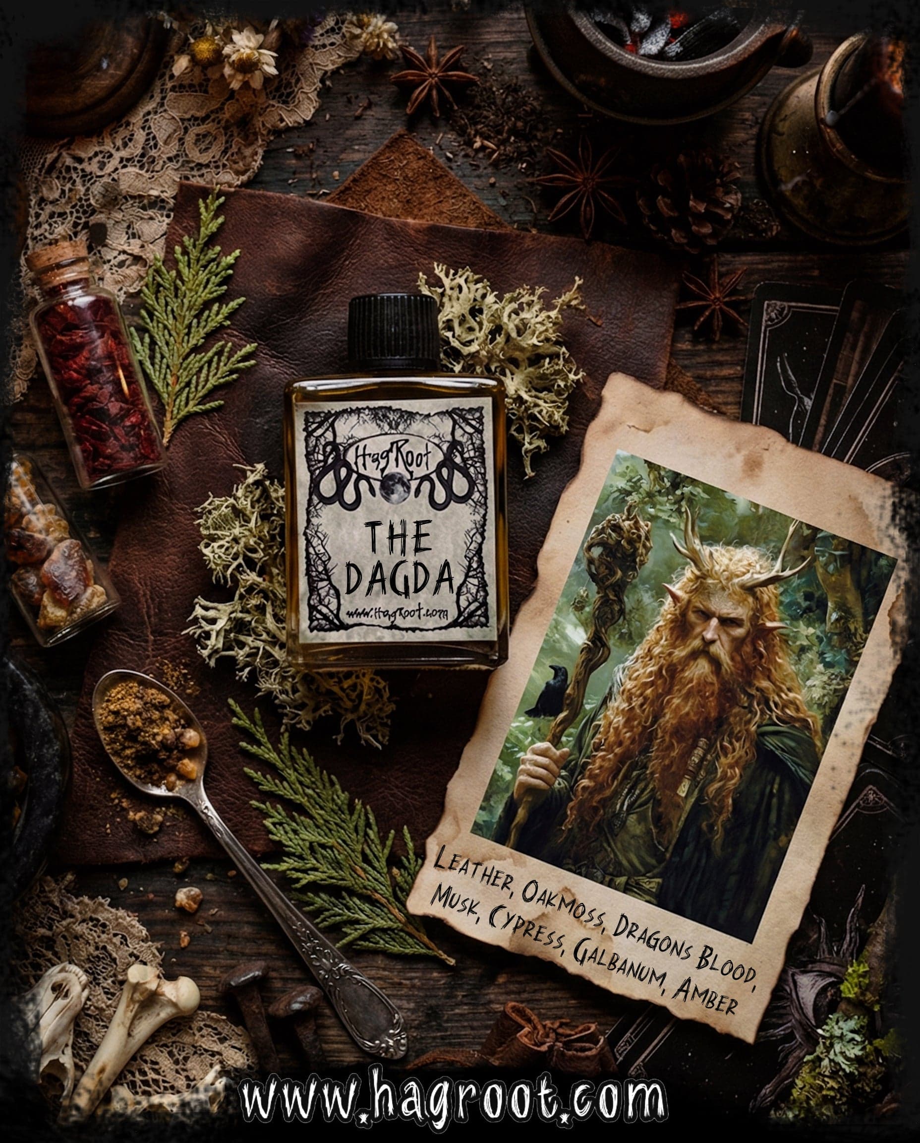 Dagda Leather Oakmoss Perfume Bottle