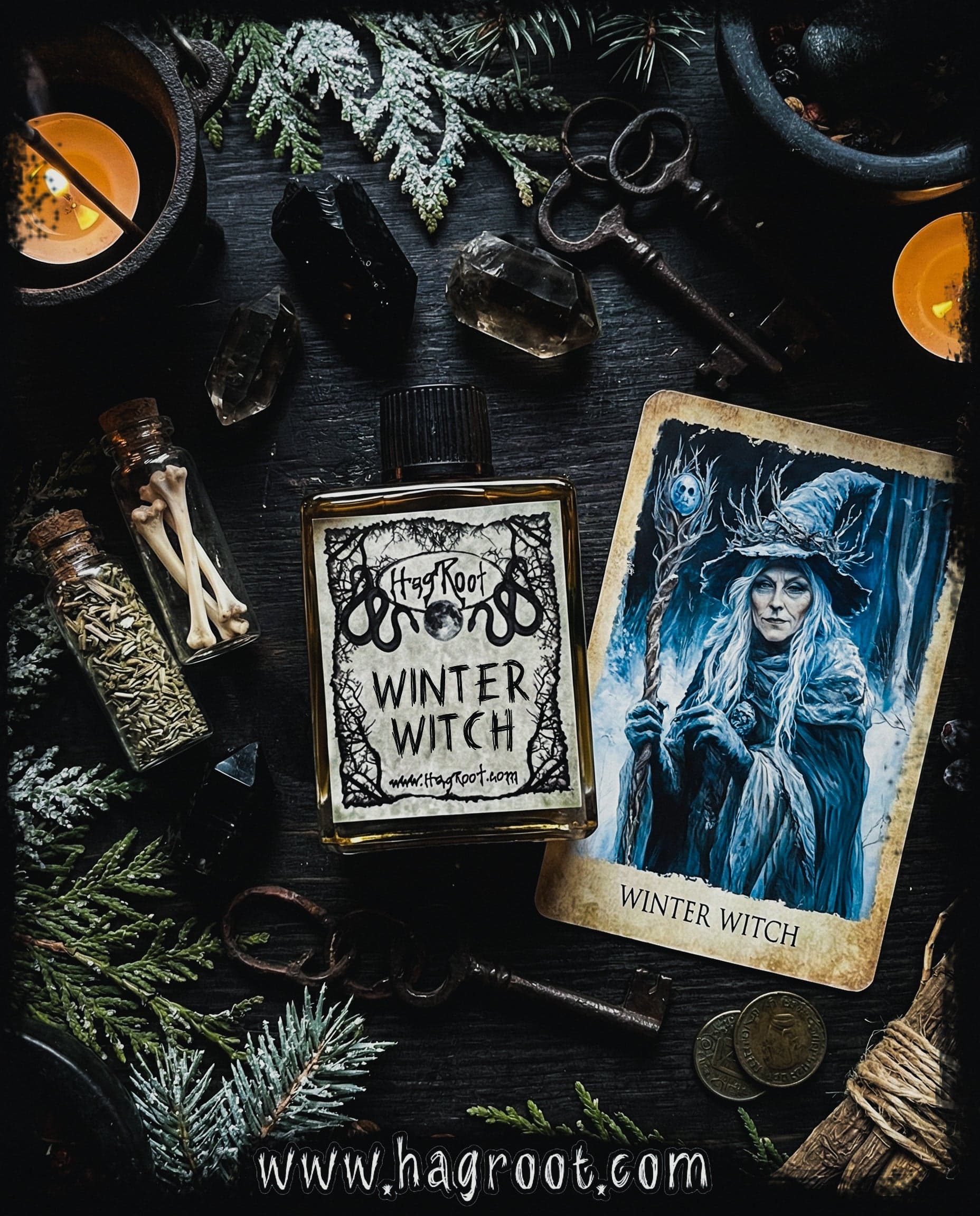 Winter Witch Peppermint Perfume Bottle
